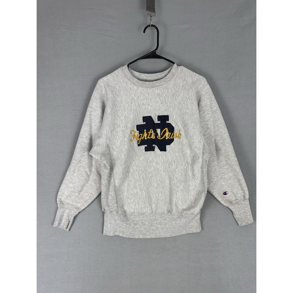 Vintage Champion Reverse Weave Notre Dame Sweatshirt Mens Medium USA 90s Crew